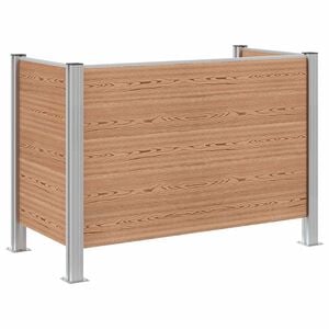 vidaXL Recinzione Contenitore per Rifiuti Marrone 161 x 85 x 115 cm
