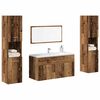 vidaXL Set Mobili da Bagno 4 pz Legno Antico in Legno Multistrato