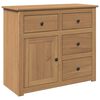 vidaXL Credenza con Cassetti PANAMA 93x40x80 cm Legno Massello di Pino