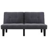 vidaXL Divano a 2 Posti Grigio Scuro in Tessuto