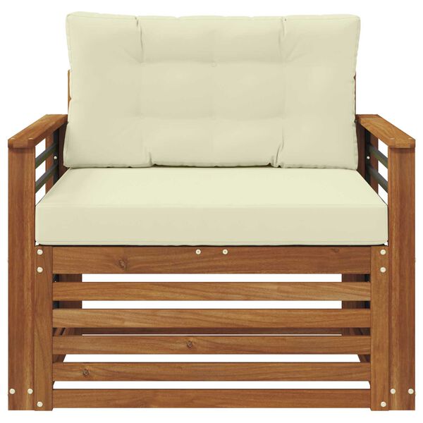 vidaXL Set di divani da esterno Legno di Acacia Massello e Poliestere