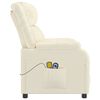 vidaXL Poltrona Alzapersona Massaggiante Crema in Similpelle