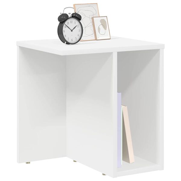 vidaXL Tavolino Bianco 37 x 32 x 40 cm Legno multistrato