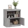 vidaXL Credenza con Luci LED Grigio Sonoma 60x37x67 cm