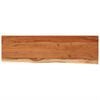 vidaXL Piano Tavolo 140x40x3,8 cm Rettangolare Legno Acacia Bordi Vivi