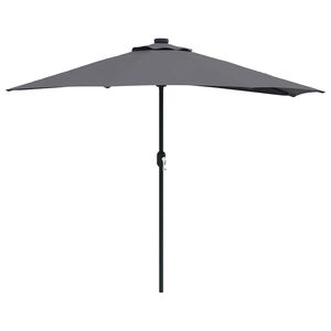 vidaXL Ombrello da giardino 294 x 150 x 224 cm Poliestere e Acciaio
