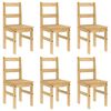 vidaXL Set da Pranzo 7 pz Panama in Legno Massello di Pino