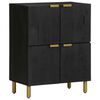 vidaXL Credenza Nera 60x33x75 cm in Legno Multistrato