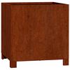 vidaXL Fioriere con Gambe 2pz Ruggine 40x40x40 cm Acciaio Corten