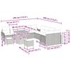 vidaXL Set Divano da Giardino 13 pcs Grigio polyrattan
