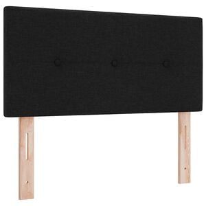 vidaXL Testiera regolabile in altezza con testiera Nero 80 cm Tessuto