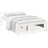 vidaXL Letto per Anziani Bianco 140x200 cm in Legno Massello di Pino