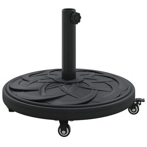 vidaXL Base per ombrellone 15.35 kg Nero Ferro Circolare