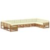 vidaXL Set divani 10 pz Legno di Acacia Massello