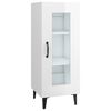 vidaXL Credenza Bianco Lucido 34,5x34x90 cm in Legno Multistrato