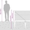 vidaXL Palo della recinzione Grigio 10 x 0,8 m (maglia 13 mm)