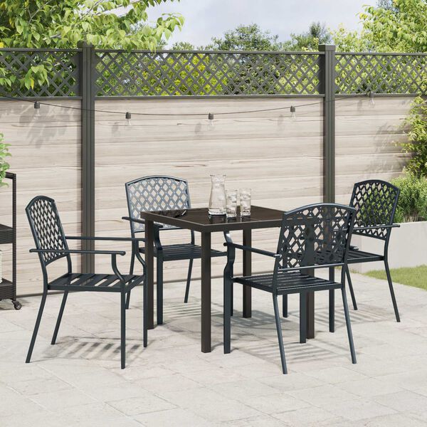 vidaXL Set da Pranzo per Giardino 5 pcs Antracite