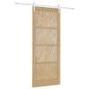 vidaXL Porta scorrevole ORKDAL Naturale e Bianco 86 x 211 cm
