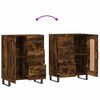 vidaXL Credenza Rovere Fumo 69,5x34x90 cm in Legno Multistrato