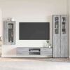 vidaXL Set mobile TV con porta FLORIN Grigio Sonoma Legno multistrato