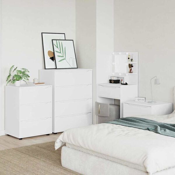 vidaXL Armadi di Stoccaggio 2 pcs Bianco 80 x 48 x 105 cm