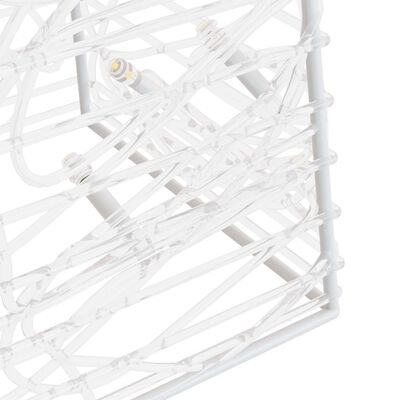 vidaXL Cono di Luce LED Acrilico Decorativo Bianco Freddo 60 cm