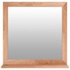 vidaXL Specchio da Parete 55x55 cm in Legno Massello di Noce