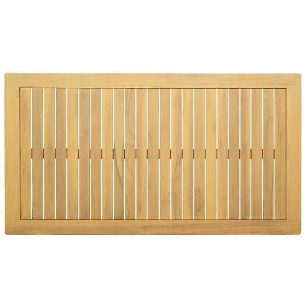 vidaXL Tavolino da Giardino 110x60x45 cm in Legno Massello di Acacia