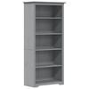 vidaXL Libreria BODO 5 Ripiani 82x40x173 cm Legno Massello Pino Grigia