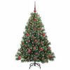 vidaXL Albero di Natale artificiale con 150 LED Verde 120 cm PE e PVC