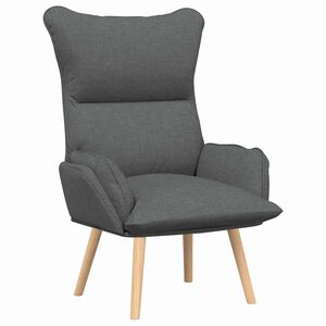 vidaXL poltrona Grigio scuro 69 x 74 x 93 cm Tessuto e compensato