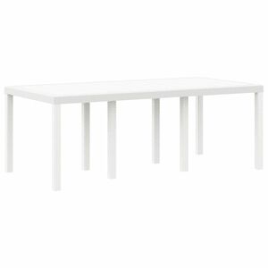 vidaXL Tavolo da Pranzo da Giardino Bianco 200 x 100 x 73 cm
