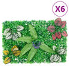 &nbsp;vidaXL Recinzione Piante Artificiali&nbsp;6 pz Verde 40x60 cm