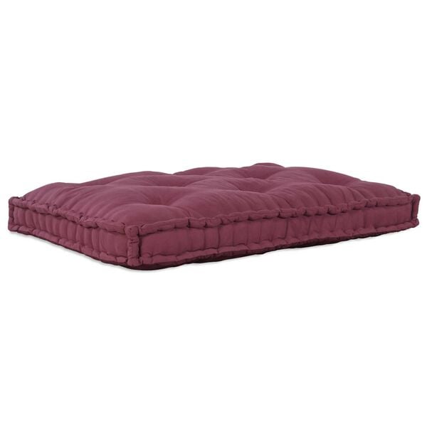 vidaXL Cuscino per Divano Bordeaux 120 x 80 x 12 cm Tessuto