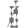 vidaXL Albero per Gatti Tiragraffi Sisal 170 cm Zampe Stampate Grigio