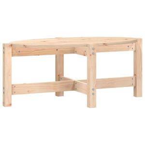 vidaXL Tavolino da Salotto 87x48x35 cm in Legno Massello di Pino