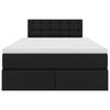 vidaXL Letto con Contenitore Nero 120 x 200 cm Pelle Sintetica