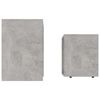 vidaXL Set Tavolini da Salotto Grigio Cemento 48x30x45 cm Multistrato