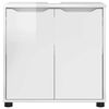 vidaXL Mobile per lavabo da bagno Bianco Lucido 60 x 30 x 60 cm