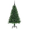 vidaXL Albero di Natale artificiale con 150 LED Verde 120 cm