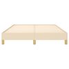vidaXL Giroletto senza Materasso Crema 160x200 cm in Tessuto