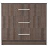 vidaXL Cassettiera Legno Multistrato 71x35x68 cm Rovere Sonoma Grigio