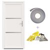 vidaXL Porta Frontale Bianco 98 x 200 cm PVC
