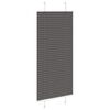 vidaXL Tenda Plissettata Nera 55x100 cm Larghezza Tessuto 54,4 cm