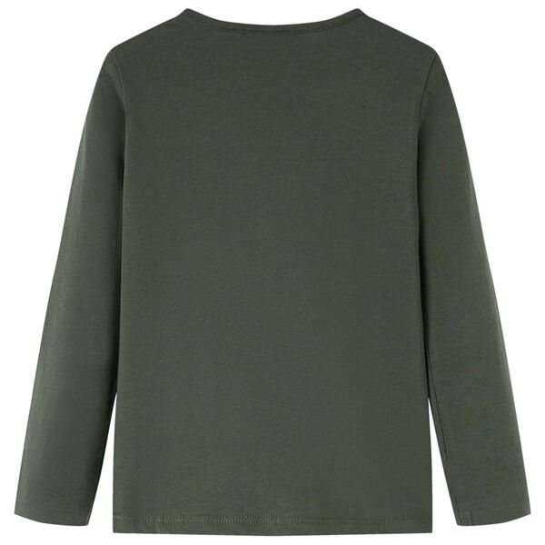 Maglietta da Bambina a Maniche Lunghe Khaki 128