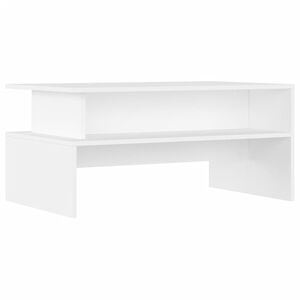 vidaXL Tavolino da Salotto Bianco 90x55x42,5 cm in Legno Multistrato
