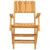 vidaXL Sedie da Giardino Pieghevoli 8pz 55x62x90cm Legno Massello Teak