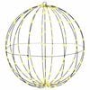 vidaXL Palla con 192 LED Bianco caldo 59,5 x 59,5 x 63 cm Metallo