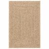vidaXL Tappeto ZIZUR Beige 140x200 cm Aspetto Iuta Interni ed Esterni