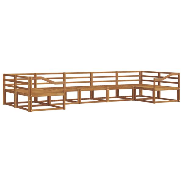 vidaXL Set di divani da esterno 7 pcs Naturale
